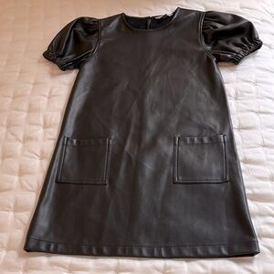 Tractr Faux Leather Dress